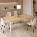 VASAGLE 70.9" Dining Table for 6-8 People, Modern Kitchen Table