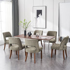 VKNOW Dining Chairs Set of 4, Fabric Dining Chairs, Green