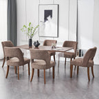 VKNOW Dining Chairs Set of 4, Fabric Dining Chairs, Green
