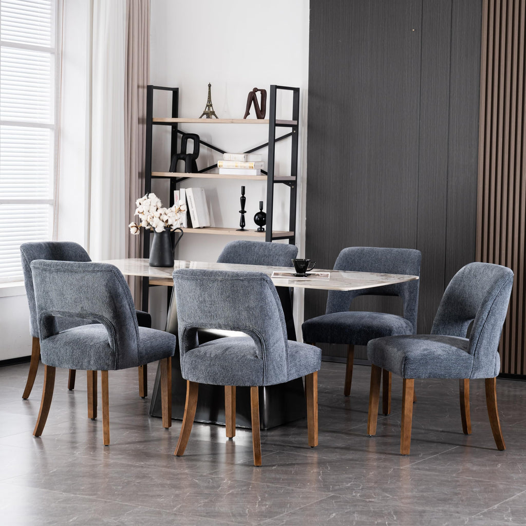 VKNOW Dining Chairs Set of 4, Fabric Dining Chairs, Green