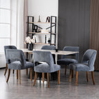 VKNOW Dining Chairs Set of 4, Fabric Dining Chairs, Green