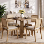 LITTLE TREE 31.5" Dining Table, Square Dining Table, Kitchen Table, Natural