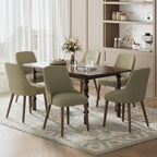 MALOL Upholstered Dining Chairs Set of 4 with High-Back, Beige