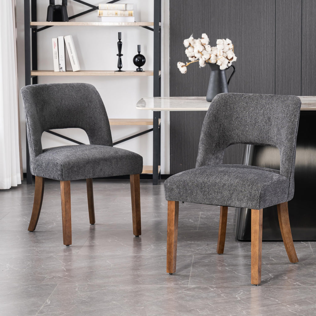 VKNOW Dining Chairs Set of 4, Fabric Dining Chairs, Green