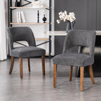 VKNOW Dining Chairs Set of 4, Fabric Dining Chairs, Green