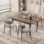 MALOL Dining Chairs Set of 4, Curved Back Kitchen Room Chairs with Metal Legs and Anti Slip Pads, Upholstered Dining Chair for Home and Restaurant, Beige