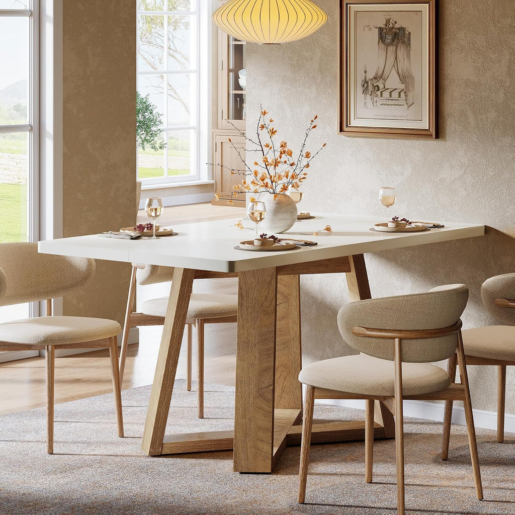Tribesigns 47-Inch Dining Table for 4 People, Rectangular Kitchen Table