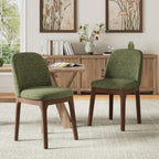 MALOL Wooden Dining Chairs Set of 6, Upholstered Kitchen & Dining Room Chairs with Thickened Wooden Legs, Farmhouse Side Chairs, Beige