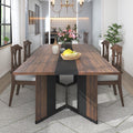 Hlivelood 94Inch Large Dining Table for 8 10 People,Wooden Rectangular Kitchen Table W/Waterproof Tabletop,Large Rectangle Furniture W/Adjustable Legs,Brown Dinner Table for Kitchen Dining Room(94IN)