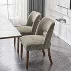 VKNOW Dining Chairs Set of 4, Fabric Dining Chairs, Green