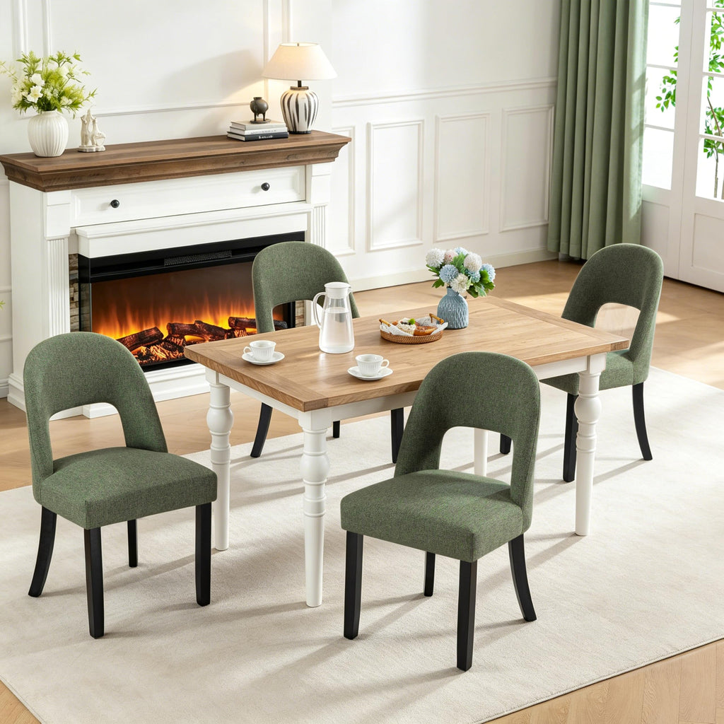 Dining Chairs Set of 4, Upholstered Kitchen & Dining Room Chairs