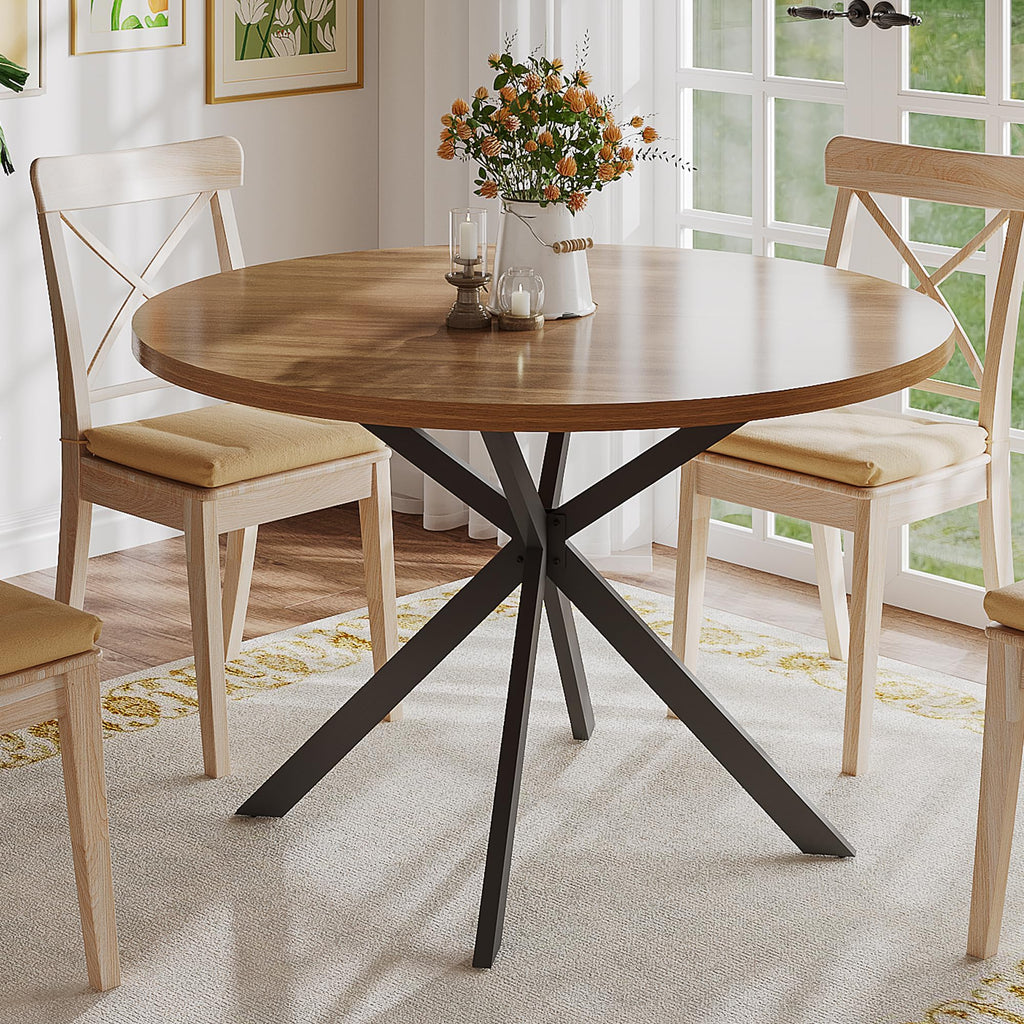 ChooChoo 47.2 Inch Round Dining Table for 4