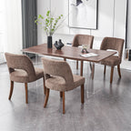 VKNOW Dining Chairs Set of 4, Fabric Dining Chairs, Green