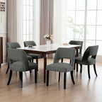VKNOW Dining Chairs Set of 4, Fabric Dining Chairs, Green