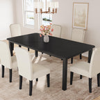 GarveeHome Industrial Dining Table for 6-8 People, 78.7" Long Kitchen Table with Sturdy Metal Frame & Seats 6 Rectangular Counter for Dinner, Kitchen (Only Table)