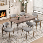 MALOL Dining Chairs Set of 4, Curved Back Kitchen Room Chairs with Metal Legs and Anti Slip Pads, Upholstered Dining Chair for Home and Restaurant, Beige