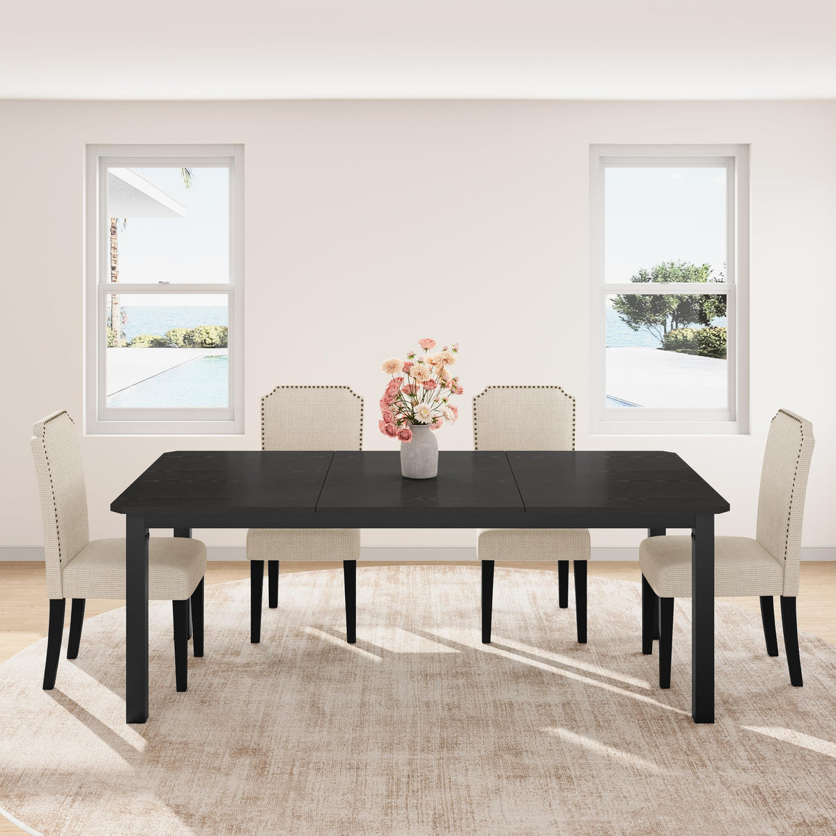 Garvee 78.7″ Dining Table for 8-10 People, Large Kitchen Table (Only Table)