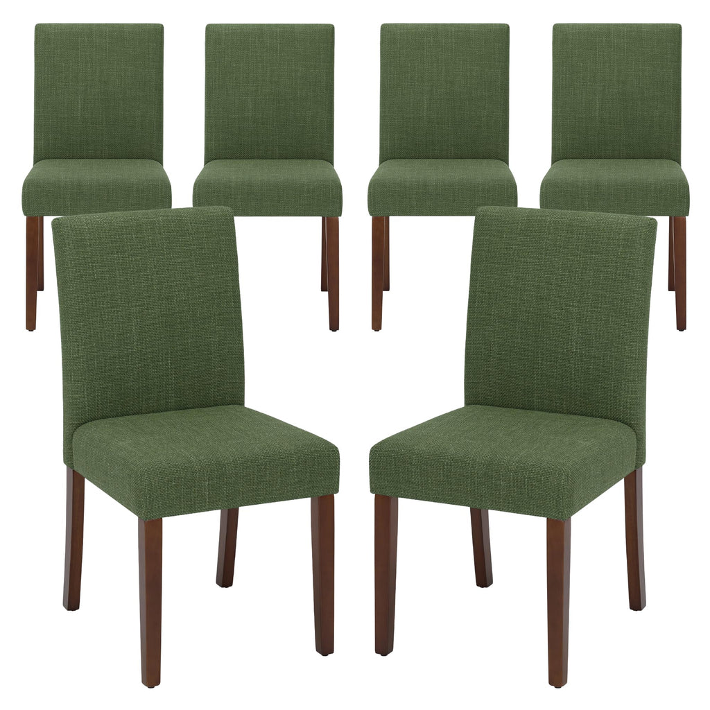 MALOL Upholstered Dining Chairs Set of 4, Fabric Dining Room Chairs, Modern Wooden Dining Chair, Kitchen Side Chairs, Farmhouse Dinner Chair with High Back for Kitchen, Beige