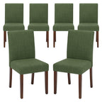 MALOL Upholstered Dining Chairs Set of 4, Fabric Dining Room Chairs, Modern Wooden Dining Chair, Kitchen Side Chairs, Farmhouse Dinner Chair with High Back for Kitchen, Beige