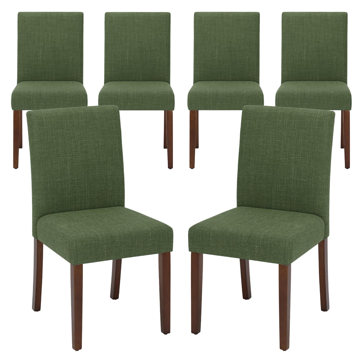 MALOL Upholstered Dining Chairs Set of 4, Fabric Dining Room Chairs, Modern Wooden Dining Chair, Kitchen Side Chairs, Farmhouse Dinner Chair with High Back for Kitchen, Beige