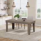 GarveeHome Farmhouse Dining Table for 6-8 People, 71 in Long Kitchen Tables