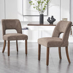 VKNOW Dining Chairs Set of 4, Fabric Dining Chairs, Green