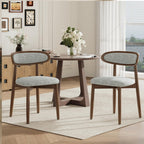 Wooden Dining Chairs set of 4, Farmhouse Dinner Chairs with Curved Back