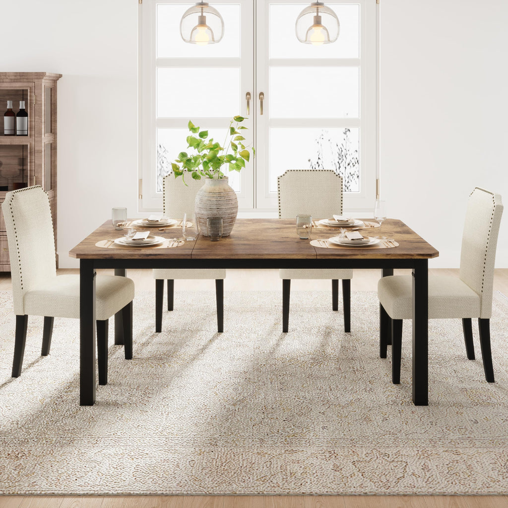 Garvee 78.7″ Dining Table for 8-10 People, Large Kitchen Table (Only Table)