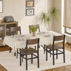 MECHYIN Black Dining Chairs Set of 4, Upgrade Farmhouse Kitchen Room Chair