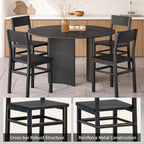MECHYIN Black Dining Chairs Set of 4, Upgrade Farmhouse Kitchen Room Chair