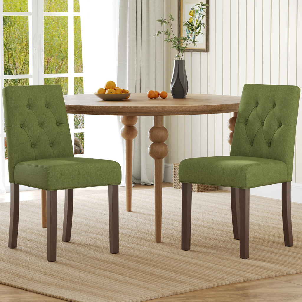Upholstered Dining Chairs Set of 4 - Modern Parsons Chairs