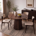 40"-71" Expandable Dining Table for 4 6 8 with Slatted Table Legs