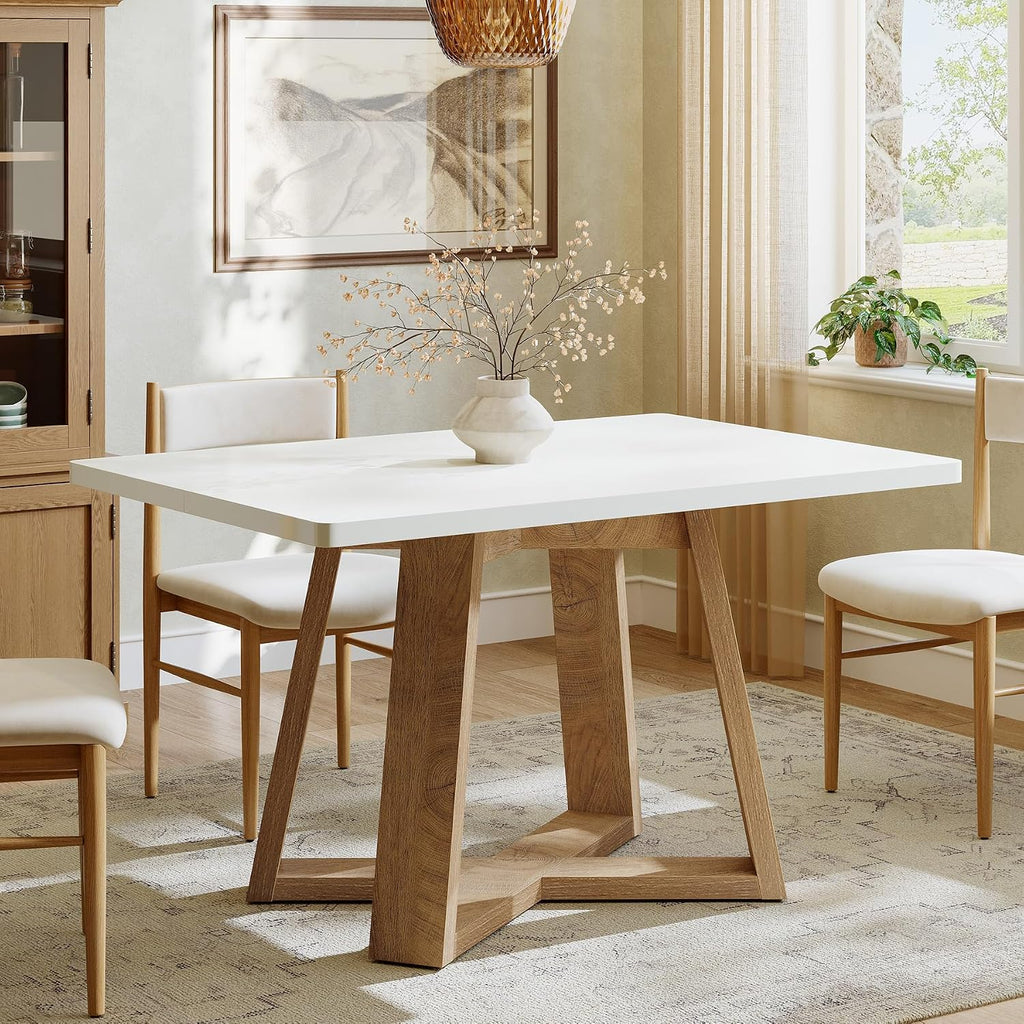 Tribesigns 47-Inch Dining Table for 4 People, Rectangular Kitchen Table