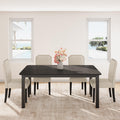GarveeHome Industrial Dining Table for 6-8 People, 78.7" Long Kitchen Table with Sturdy Metal Frame & Seats 6 Rectangular Counter for Dinner, Kitchen (Only Table)