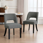 VKNOW Dining Chairs Set of 4, Fabric Dining Chairs, Green