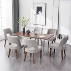VKNOW Dining Chairs Set of 4, Fabric Dining Chairs, Green
