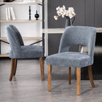 VKNOW Dining Chairs Set of 4, Fabric Dining Chairs, Green