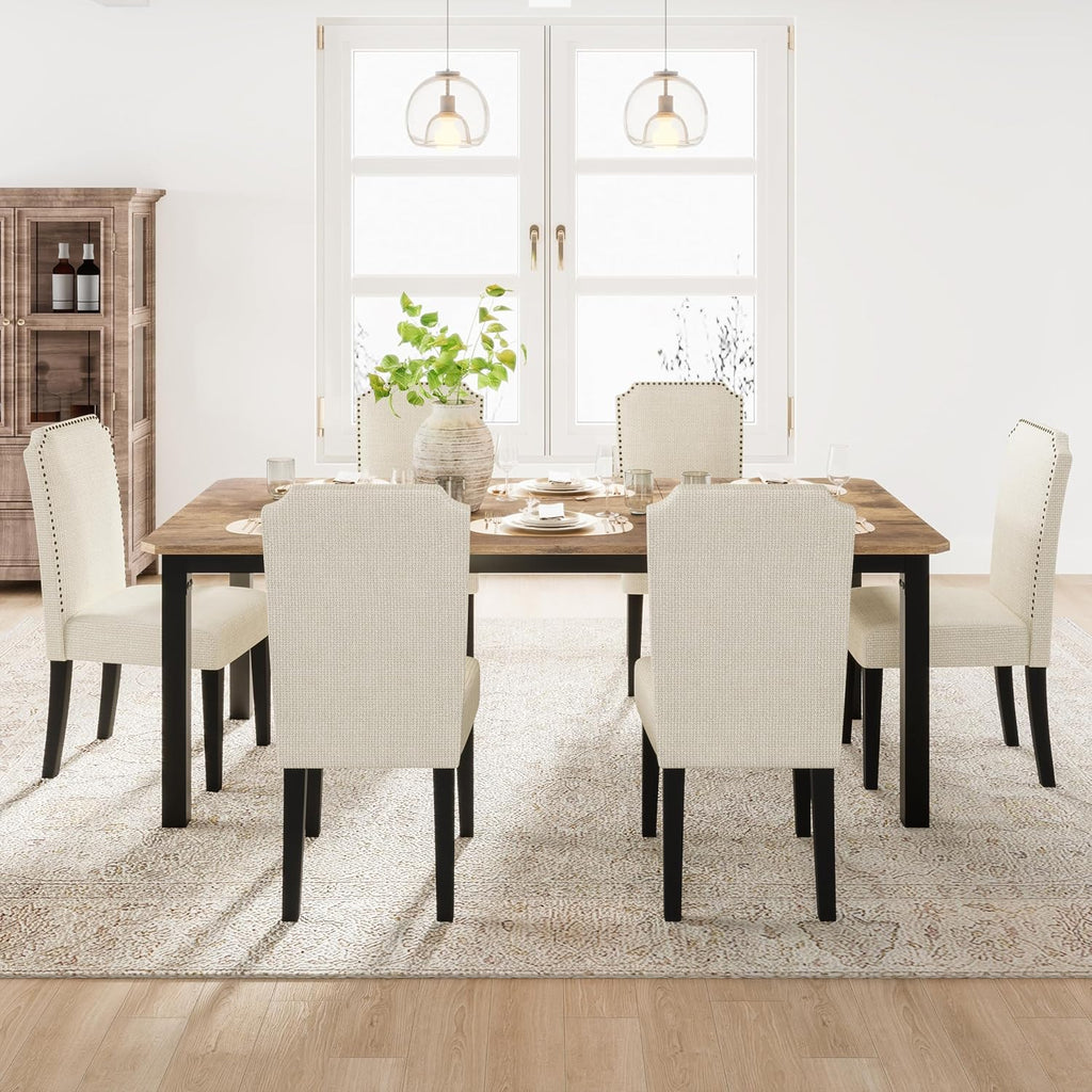 Garvee 78.7″ Dining Table for 8-10 People, Large Kitchen Table (Only Table)