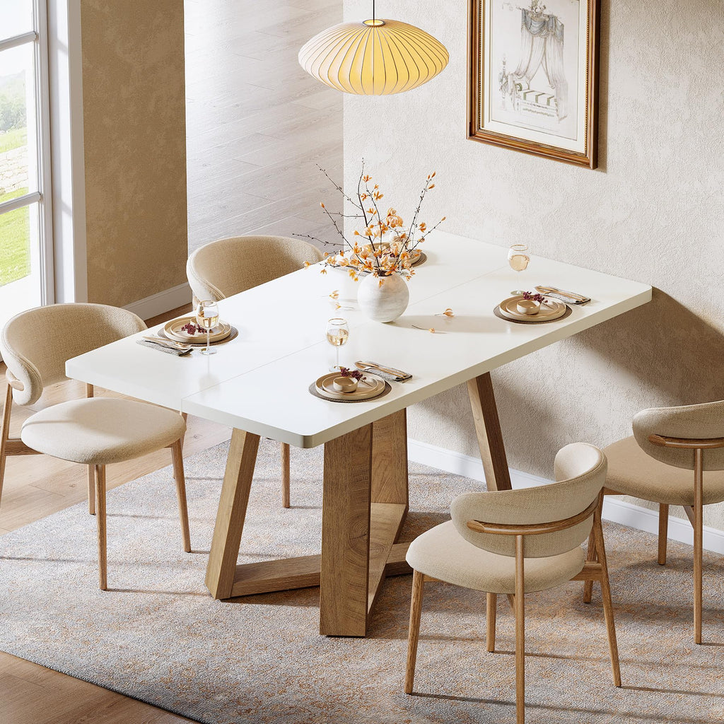 Tribesigns 47-Inch Dining Table for 4 People, Rectangular Kitchen Table